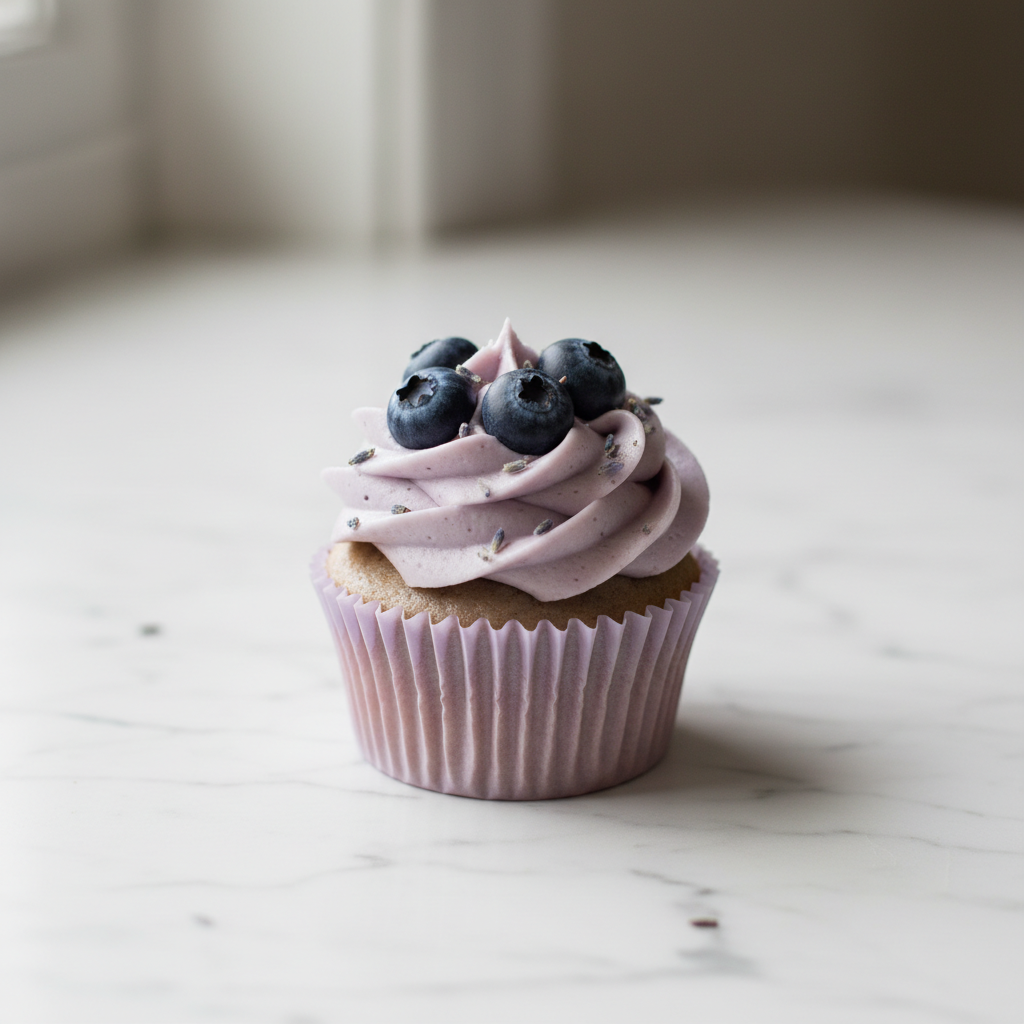 Blueberry Lavender Cupcake